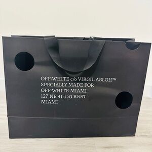 Designer Authentic Off White paper shopping bag - large special edition